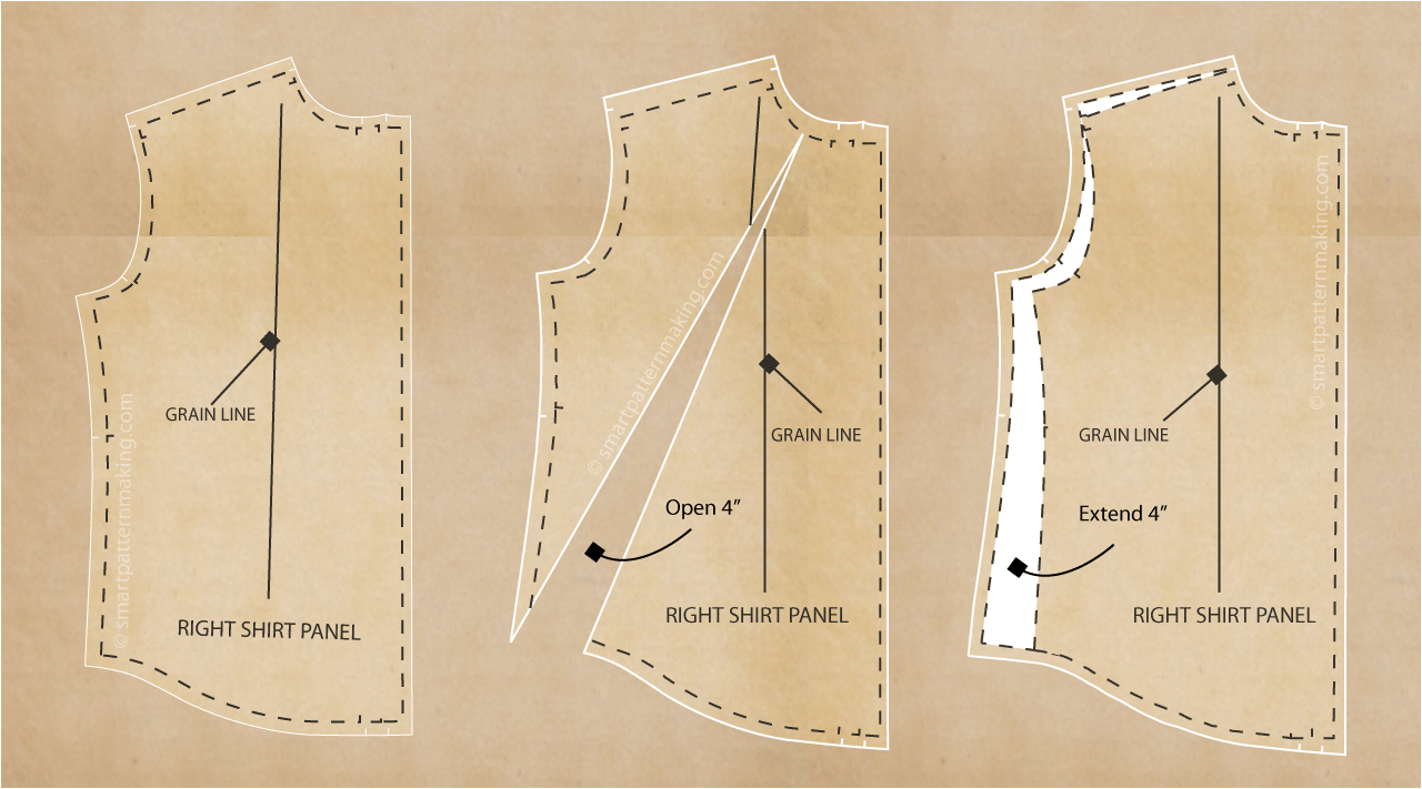 Shirts Pattern Alteration Using the Seam Method Shirts Pattern Alteration Using the Seam Method