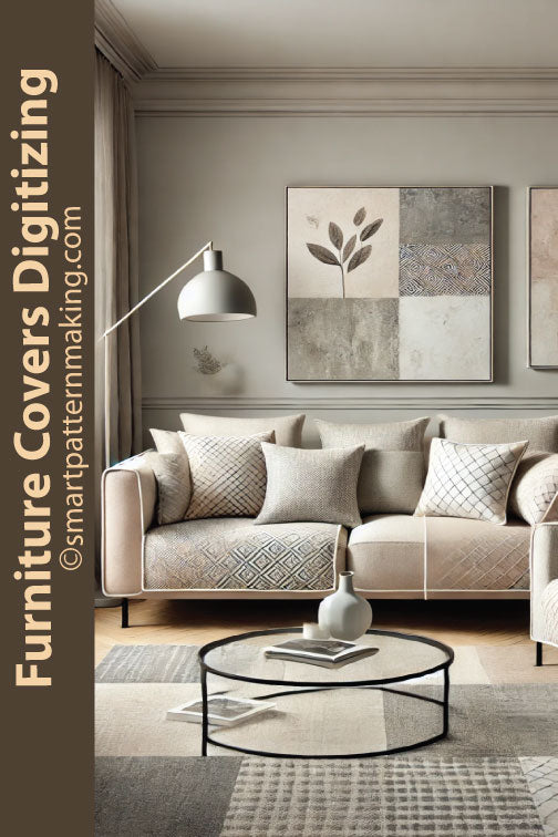 Stylish Furniture Covers & Home Décor Digitizing - smart pattern making