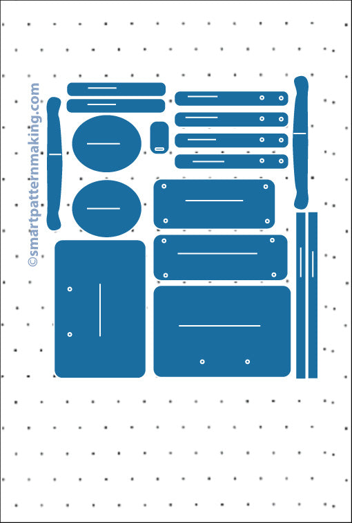 Golf Bags Pattern Printing - smart pattern making