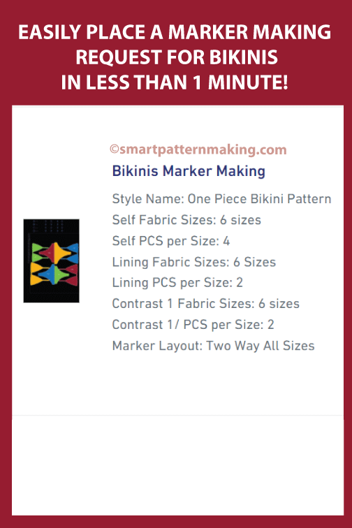 Bikinis Marker Making Service - smart pattern making