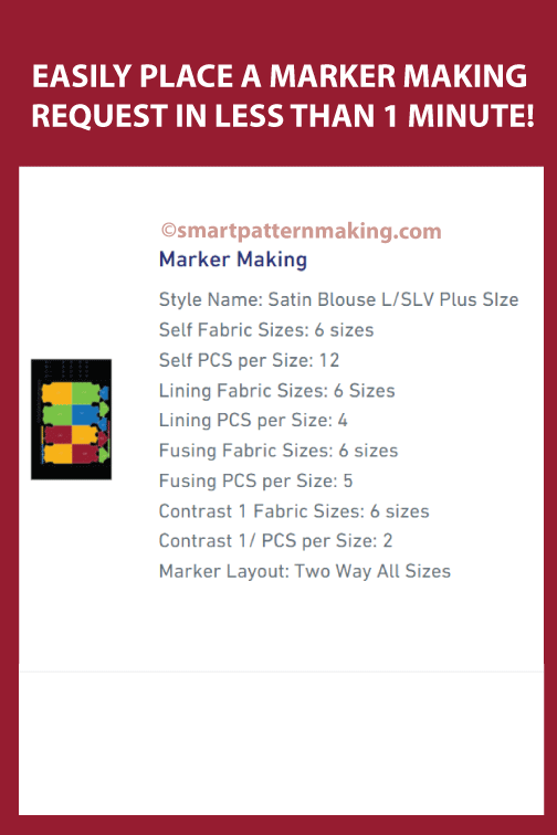 Marker Making - smart pattern making