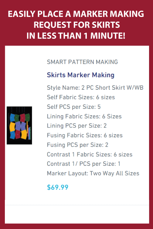 Skirts  Marker Making - smart pattern making