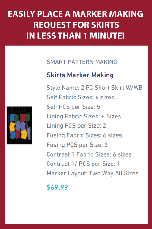 Skirts  Marker Making Service - smart pattern making