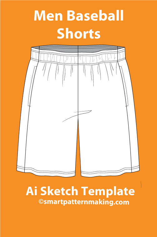 7 Men’s Shorts Sketch Templates – AI & PDF Included - smart pattern making