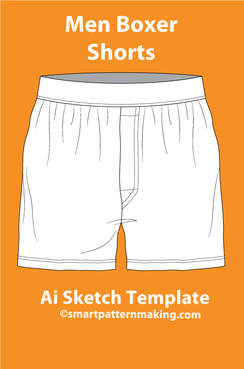 7 Men’s Shorts Sketch Templates – AI & PDF Included - smart pattern making