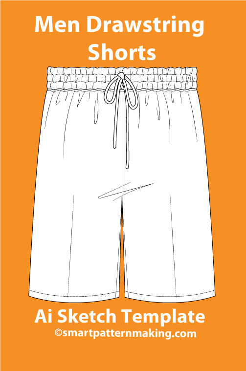 7 Men’s Shorts Sketch Templates – AI & PDF Included - smart pattern making