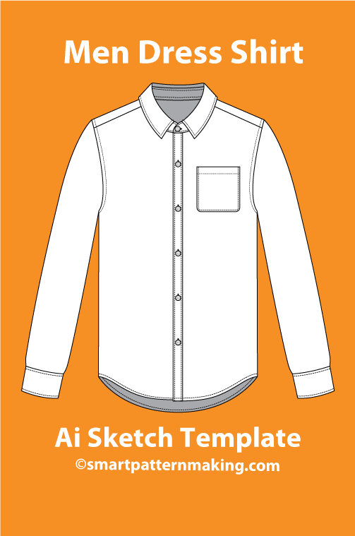 9 Men’s Shirt Sketch Templates – Editable AI & PDF - smart pattern making