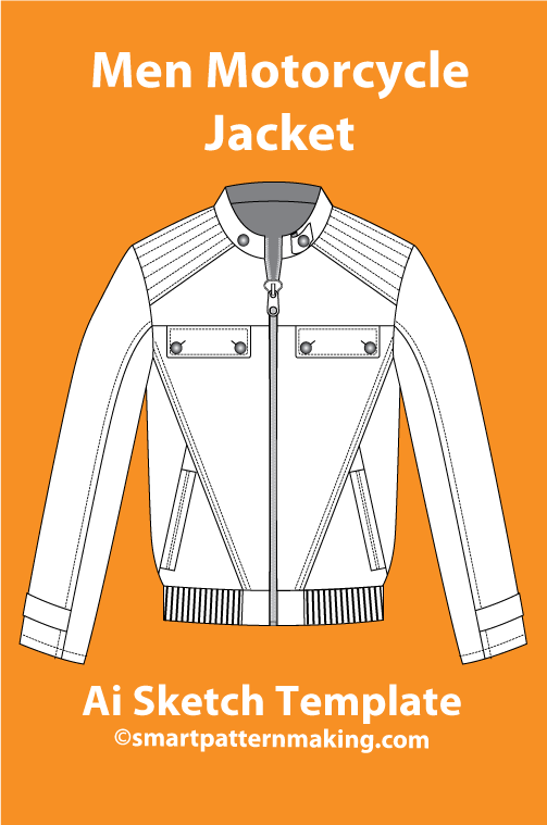7 Men’s Jacket & Coat Sketch Templates – AI & PDF Included - smart pattern making