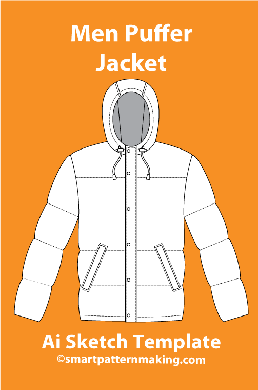7 Men’s Jacket & Coat Sketch Templates – AI & PDF Included - smart pattern making