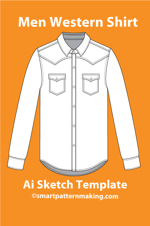 9 Men’s Shirt Sketch Templates – Editable AI & PDF - smart pattern making
