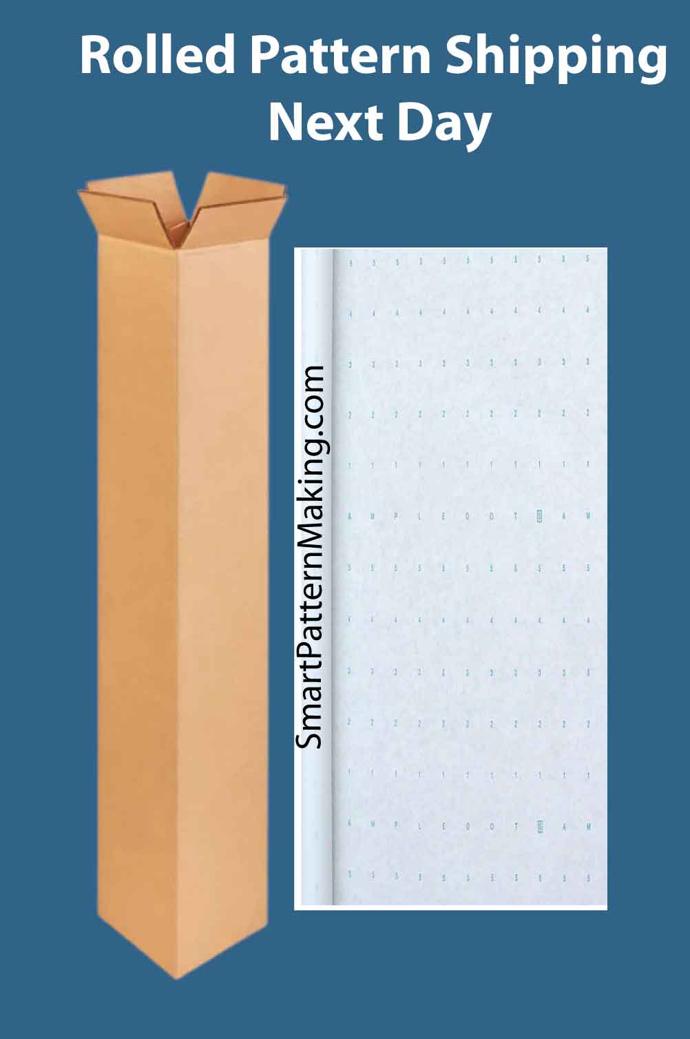 Rolled Pattern Shipping Next Day - smart pattern making