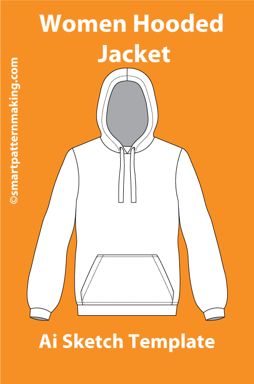 8 Women’s Jacket & Coat Sketch Templates – AI & PDF - smart pattern making