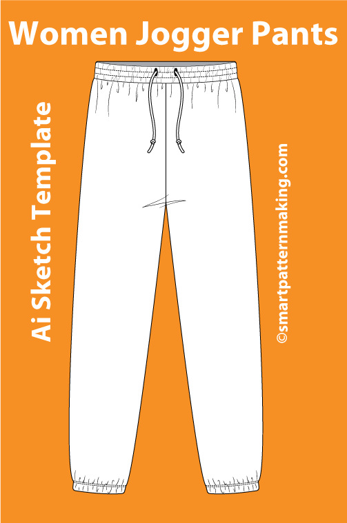 12 Women’s Pants Sketch Templates – AI & PDF Ready - smart pattern making