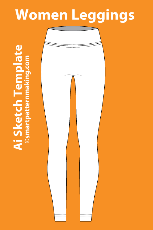 12 Women’s Pants Sketch Templates – AI & PDF Ready - smart pattern making