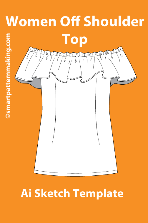 10 Women’s Top Sketch Templates – AI & PDF Files - smart pattern making