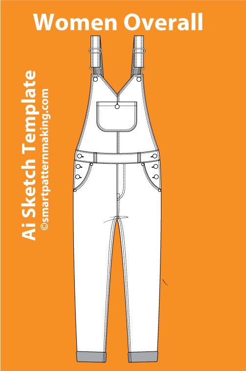 12 Women’s Pants Sketch Templates – AI & PDF Ready - smart pattern making
