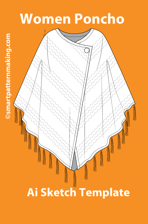 10 Women’s Top Sketch Templates – AI & PDF Files - smart pattern making