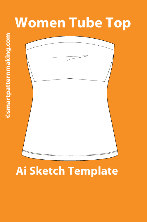 10 Women’s Top Sketch Templates – AI & PDF Files - smart pattern making