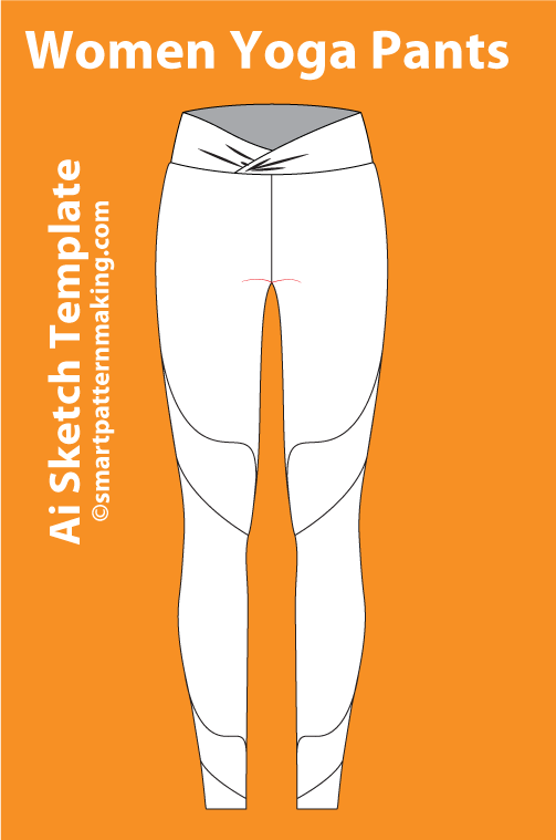 12 Women’s Pants Sketch Templates – AI & PDF Ready - smart pattern making