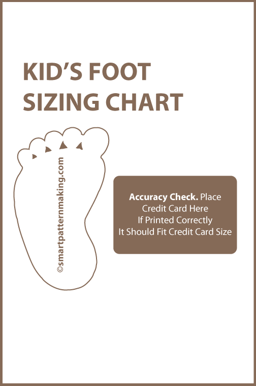 Foot Sizing Chart – Shoe Size Template PDF Download - smart pattern making