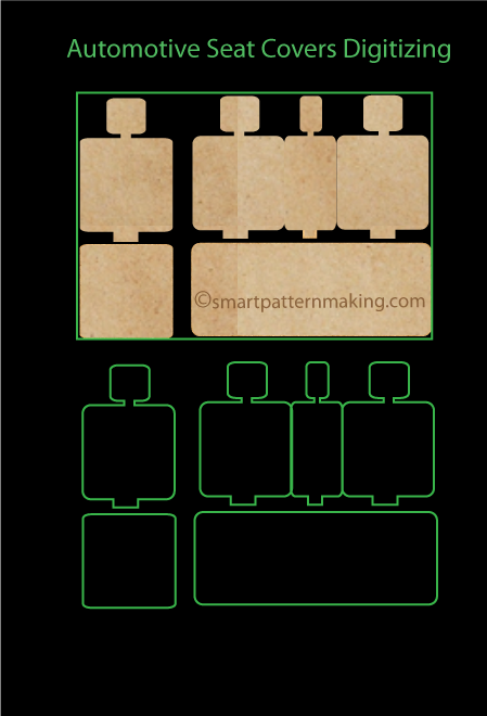 Car Interiors Digitizing For Seating And Comfort, Dashboard, Console Accessories, Floor and Cargo Area - smart pattern making