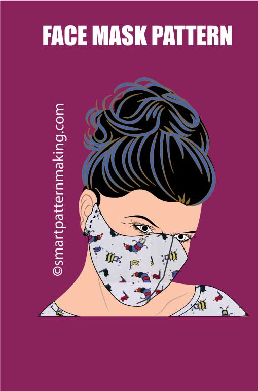 Face Mask PDF Pattern Download, Men/Women Mundschutz, 4 Sizes Schutzmaske, Mascherina, + 4 Formats Tapa Bocas, Combo Digital Pattern Download. - smart pattern making