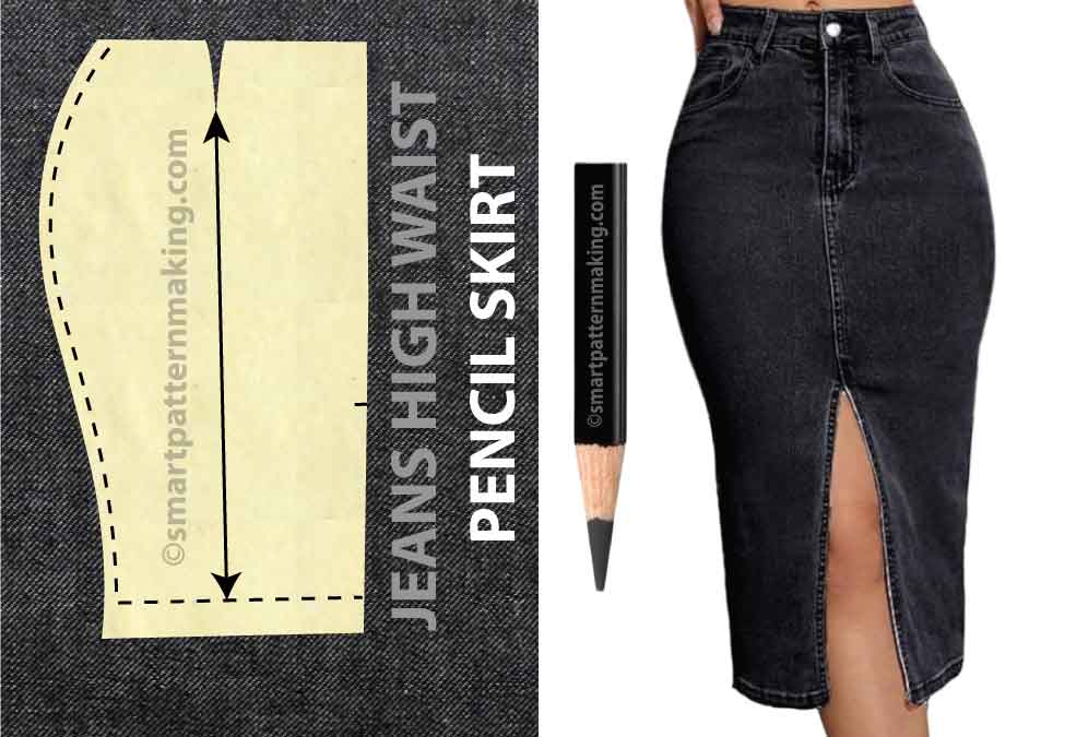 How To: Make a Pencil Skirt for Women Out of Old Jeans (With Pictures)👖✏️