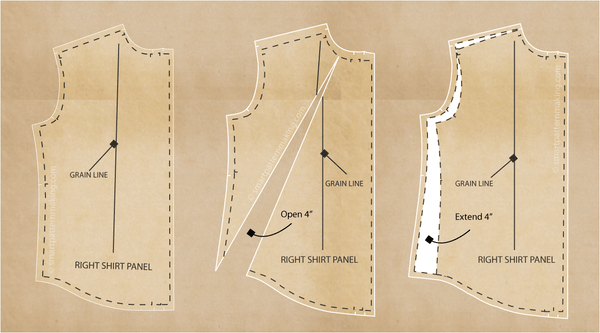 Shirts Pattern Alteration Using the Seam Method