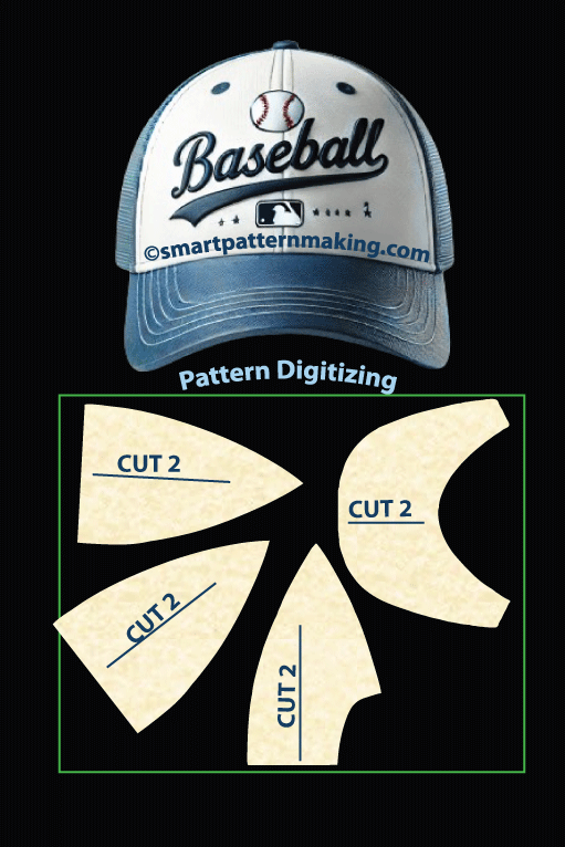 Expert Cap Pattern Digitizing Services