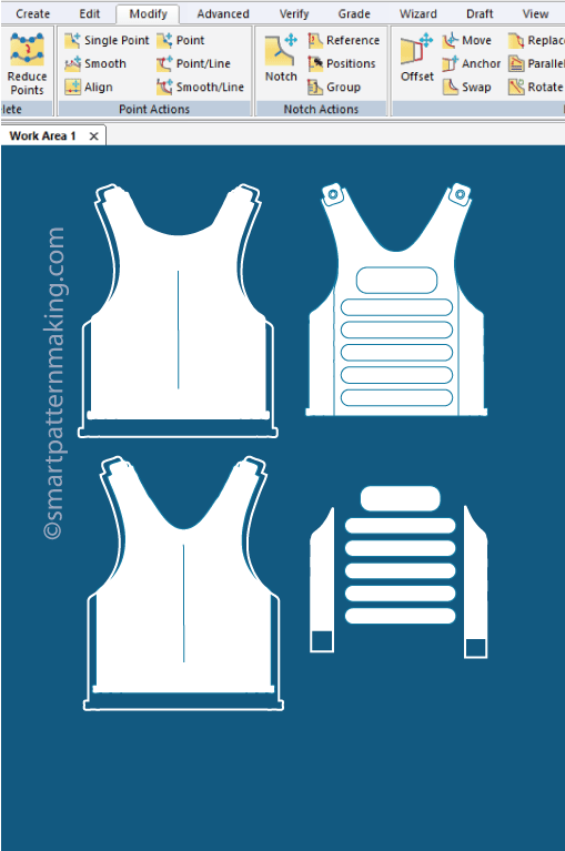 Bulletproof Vest Alterations - smart pattern making