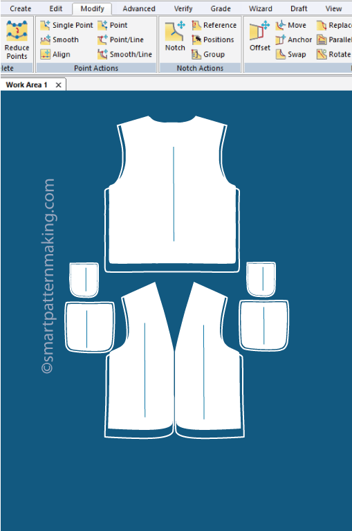 Safety Vest Alterations - smart pattern making