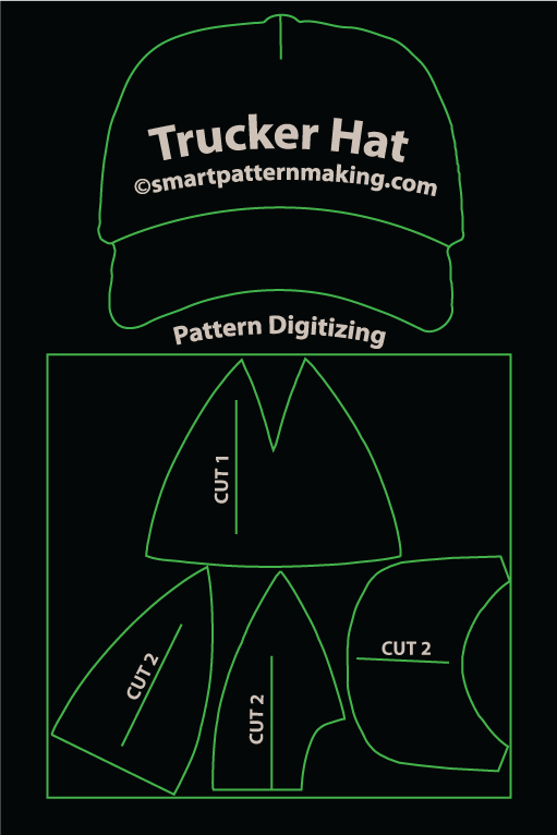 Expert Cap Pattern Digitizing Services - smart pattern making