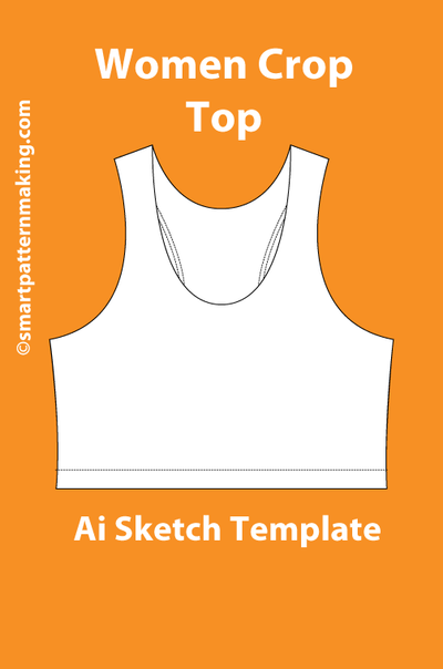 10 Women's Tops Sketch Templates | Smart Pattern Making