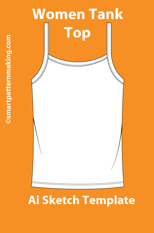10 Women’s Top Sketch Templates – AI & PDF Files - smart pattern making