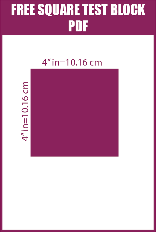 FREE Square Test Block - smart pattern making