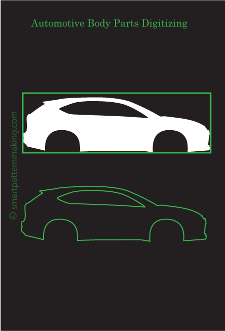 Car Split Panel Stitching - smart pattern making