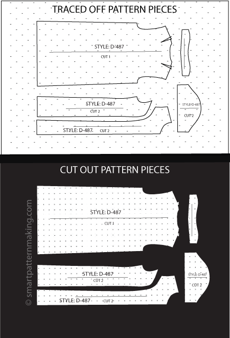 Dresses Paper Pattern Cutting - smart pattern making