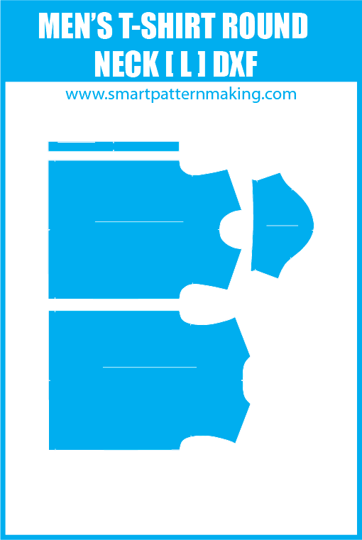 Men's T-Shirt Round Neck Pattern Download Combo - smart pattern making