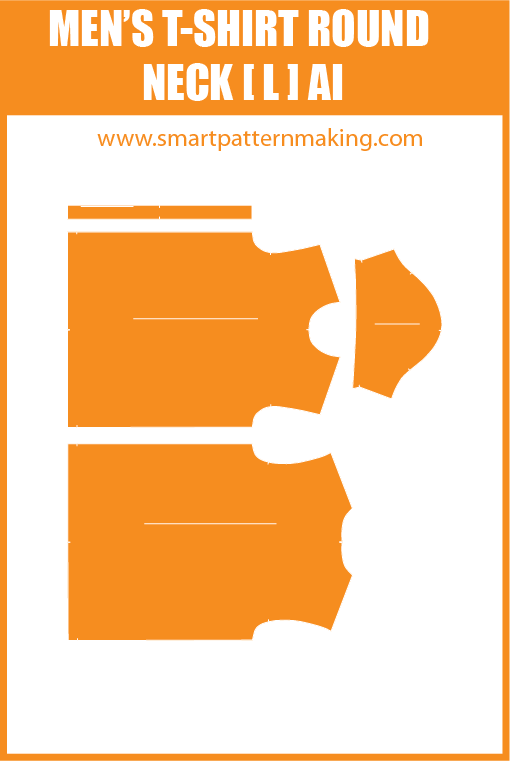 Men's T-Shirt Round Neck Pattern Download Combo - smart pattern making