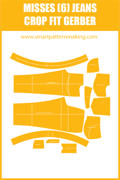 Misses Jeans Crop Fit Download Combo - smart pattern making